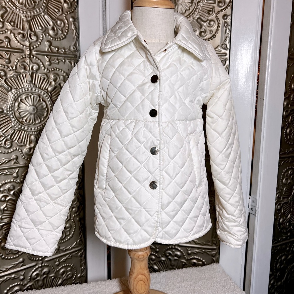 Warm fuzzy lined dress coat, size 4